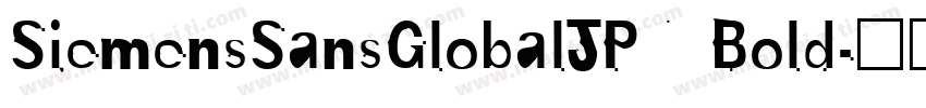 SiemensSansGlobalJPN Bold字体转换